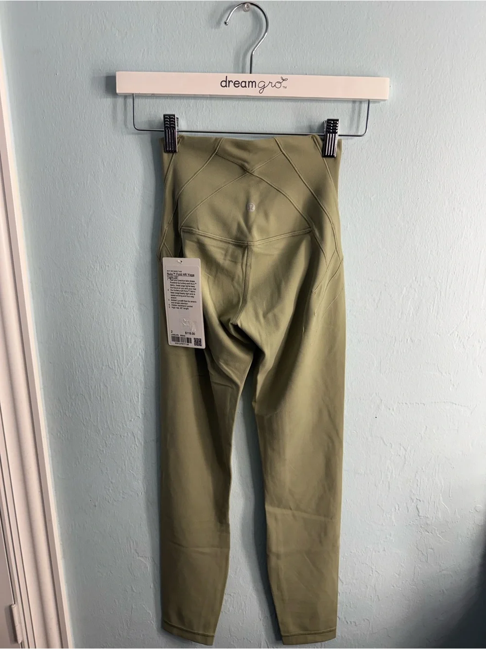 Lululemon Nulu Fold HR Yoga Tight 25”/Color Rosemary Green